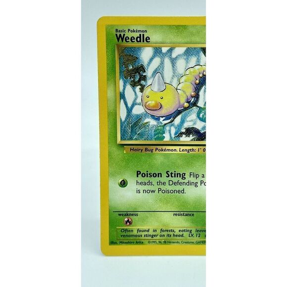 Weedle 69/102 Base‎ Set Non Holo Vintage 1999 Pokemon TCG WOTC LP - Picture 2 of 6